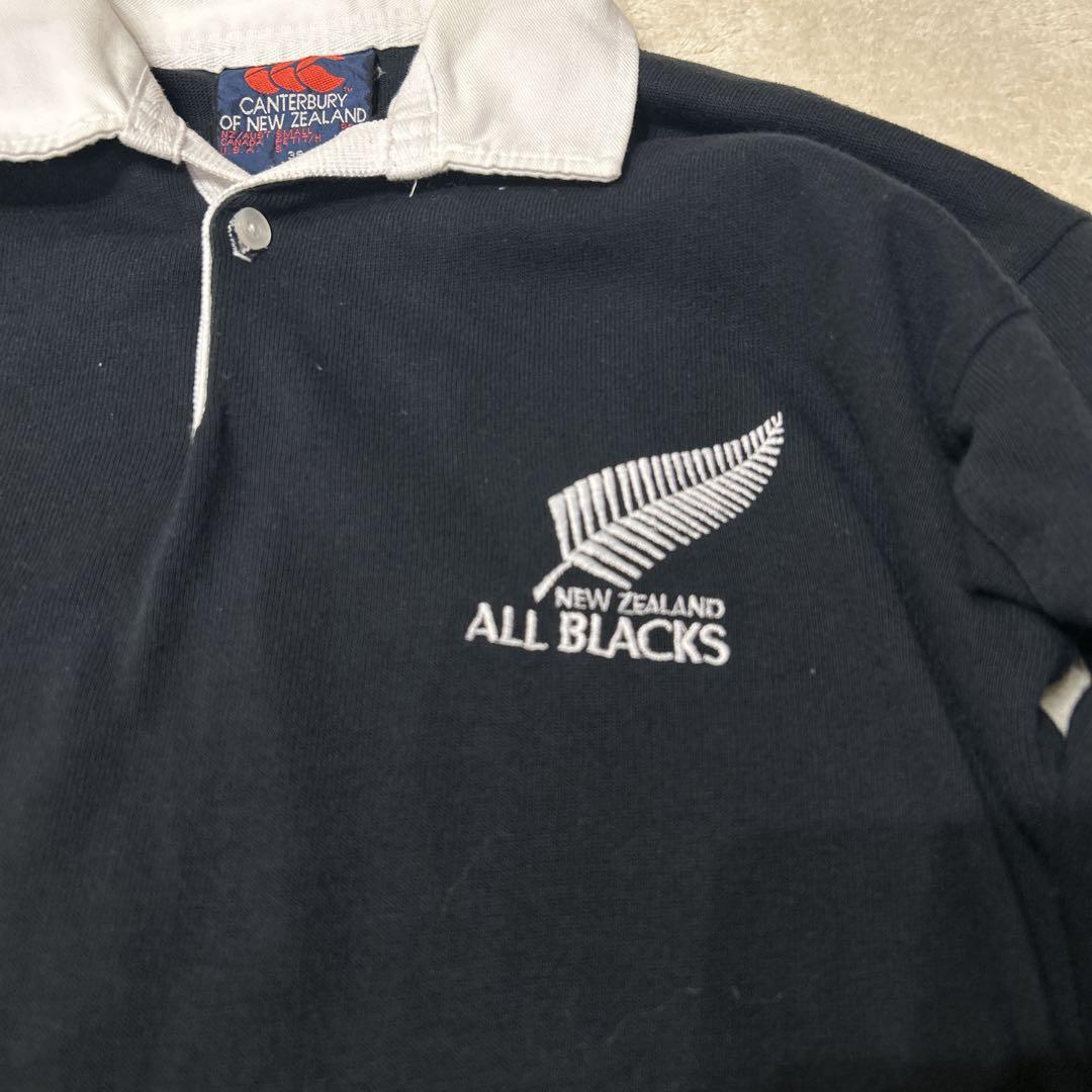 ☆稀少90sオールブラックスALL BLACKS ラグビージャージ カンタベリー