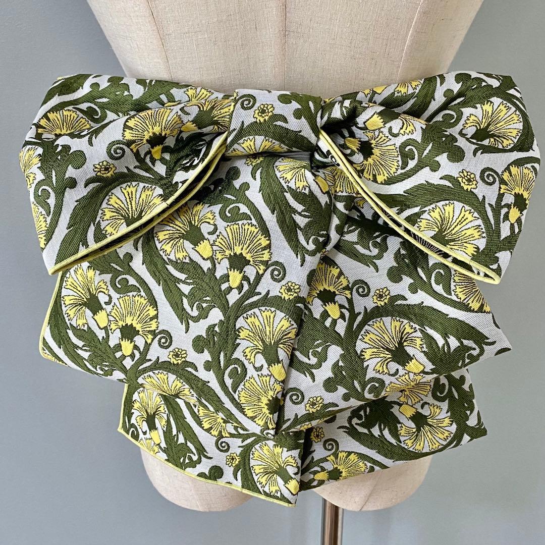 大人兵児帯 パレット シェニールジャガードの長尺兵児帯 半幅帯