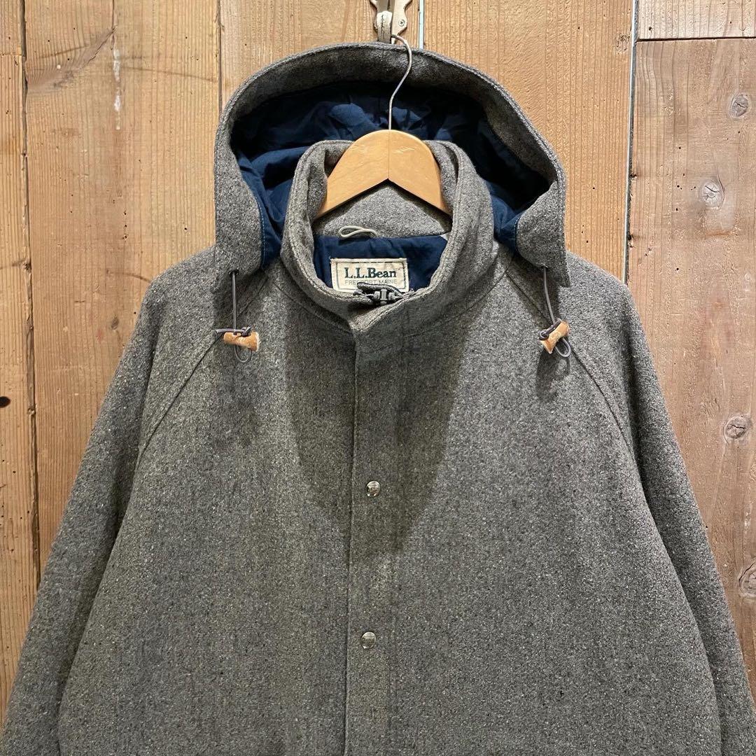 【L】70s USA製 L.L.Bean ウール マウンテンパーカー ジャケット