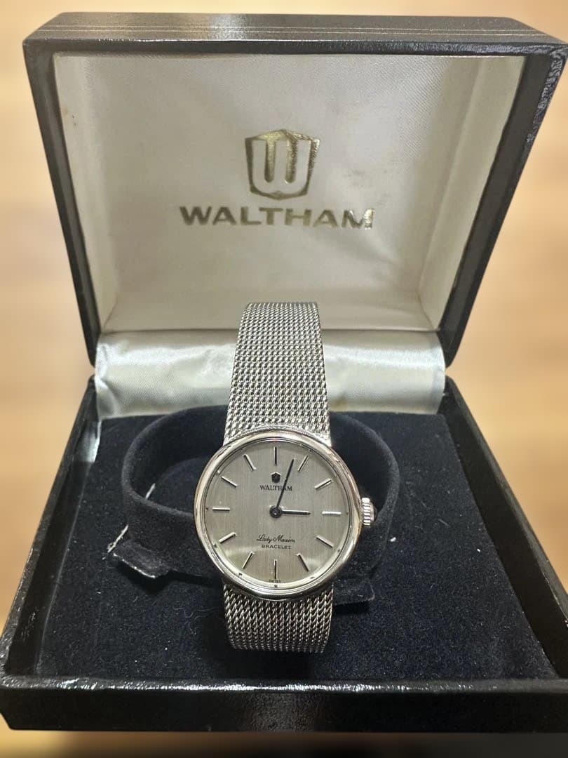 ウォルサム WALTHAM マキシム レディース 腕時計 WALTHAM（ウォルサム） レディース 腕時計 マキシム スクエア ゴールド