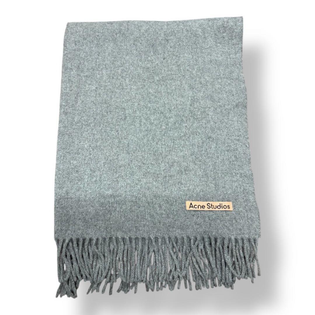 定価¥37,400 Acne Studios フリンジウールスカーフ マフラー ACNE STUDIOS｜ フリンジウールスカーフ スキニー (Acne Studios