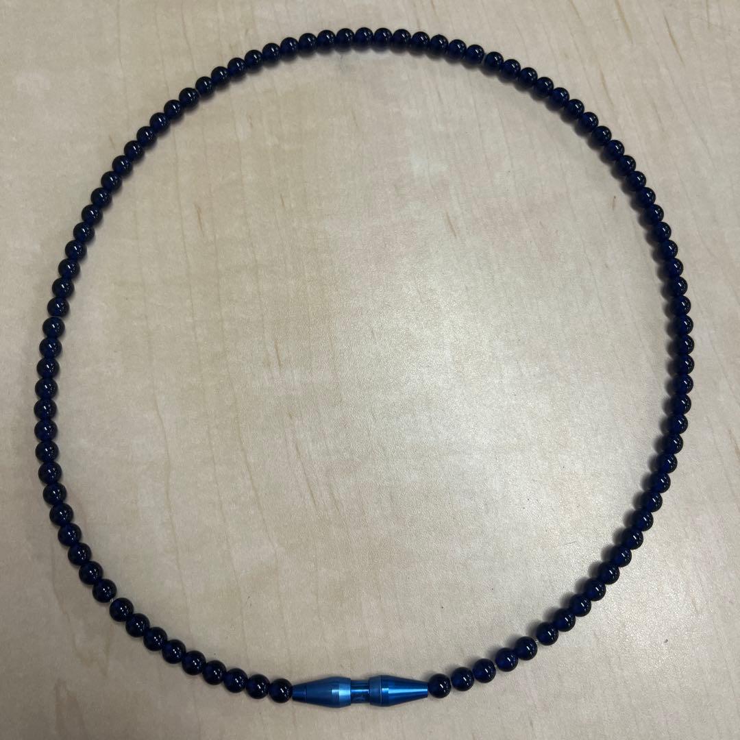 ファイテン RAKUWA クリスタルタッチ ネックレス ブルー 50cm - メルカリ