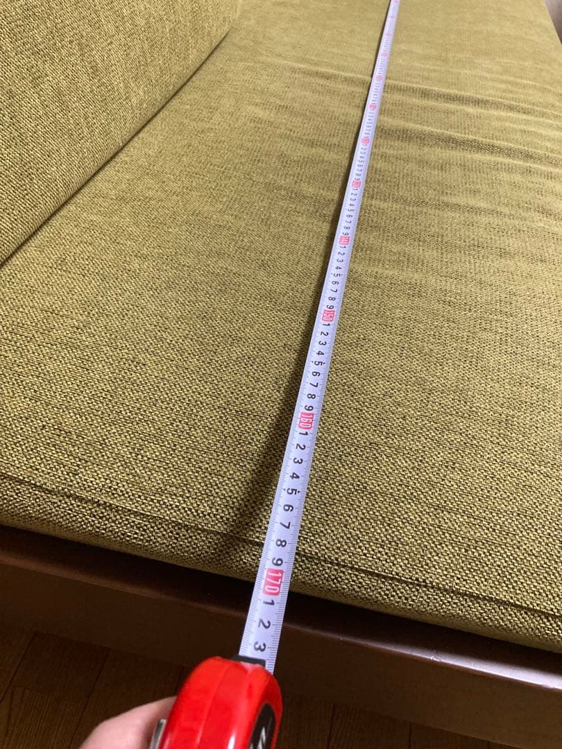 美品 平成家具（国産）3人掛けソファ オットマン別売（梱包送料込 直接