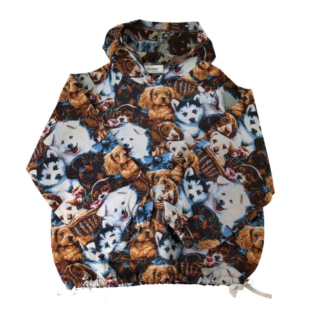 POPPY✳️あさぎーにょ メニードッグゴブランパーカー【F】プル