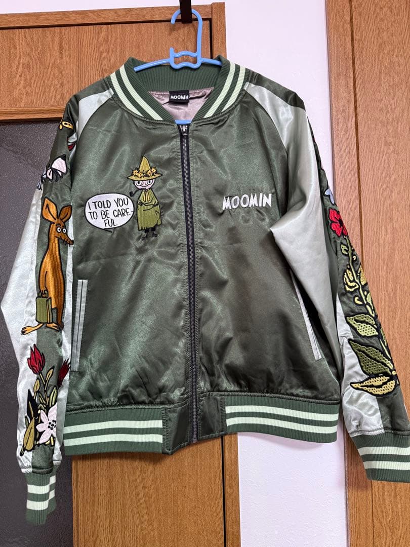 ポ*チ様 丸眞(マルシン) ムーミン スカジャン/スナフキン (L) 楽天市場】キャラジャン MOOMIN ムーミン スカジャン/スナフキン