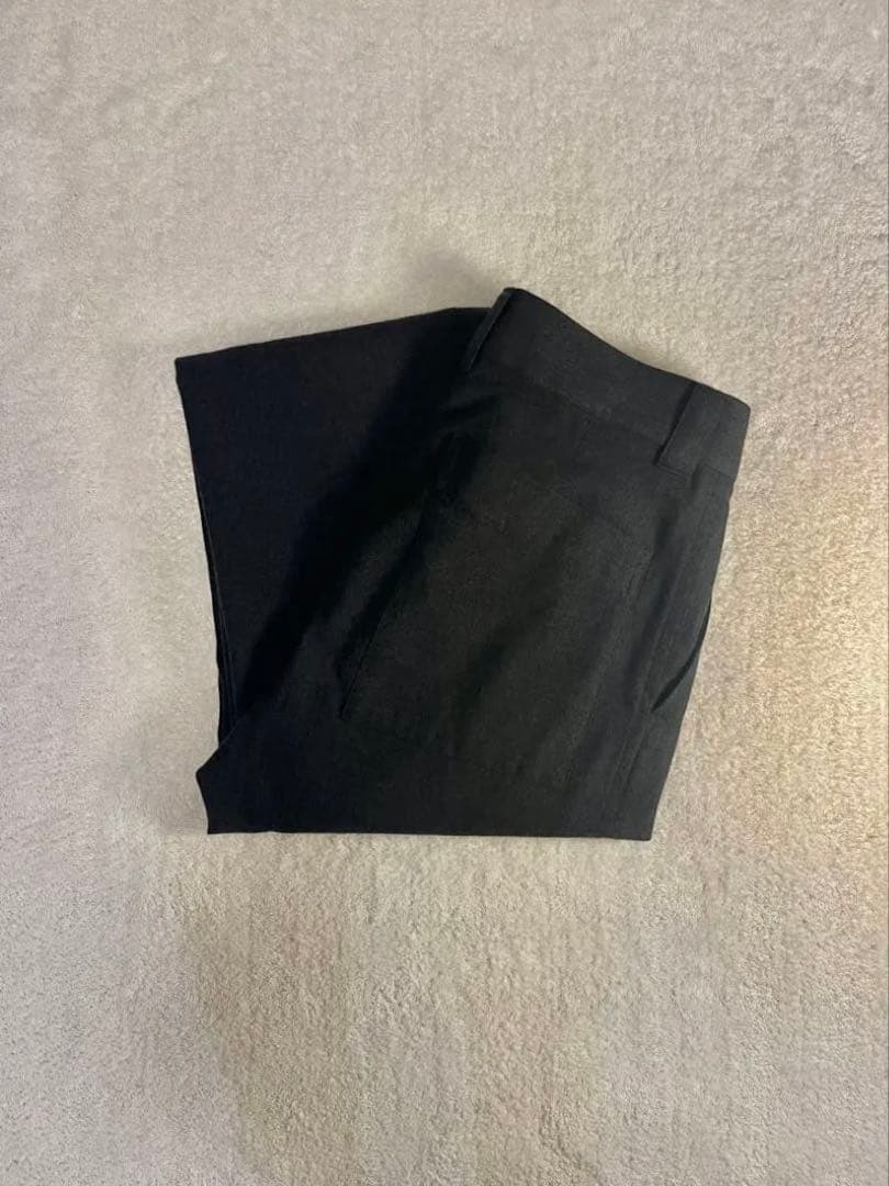 マーガレットハウエル チャコールグレー スラックス STRIPE FLANNEL TROUSERS | MARGARET HOWELL（マーガレット・ハウエル