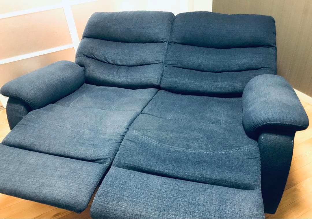 ニトリ 2人用電動布張りリクライニングソファ(ビリーバー3 NV布