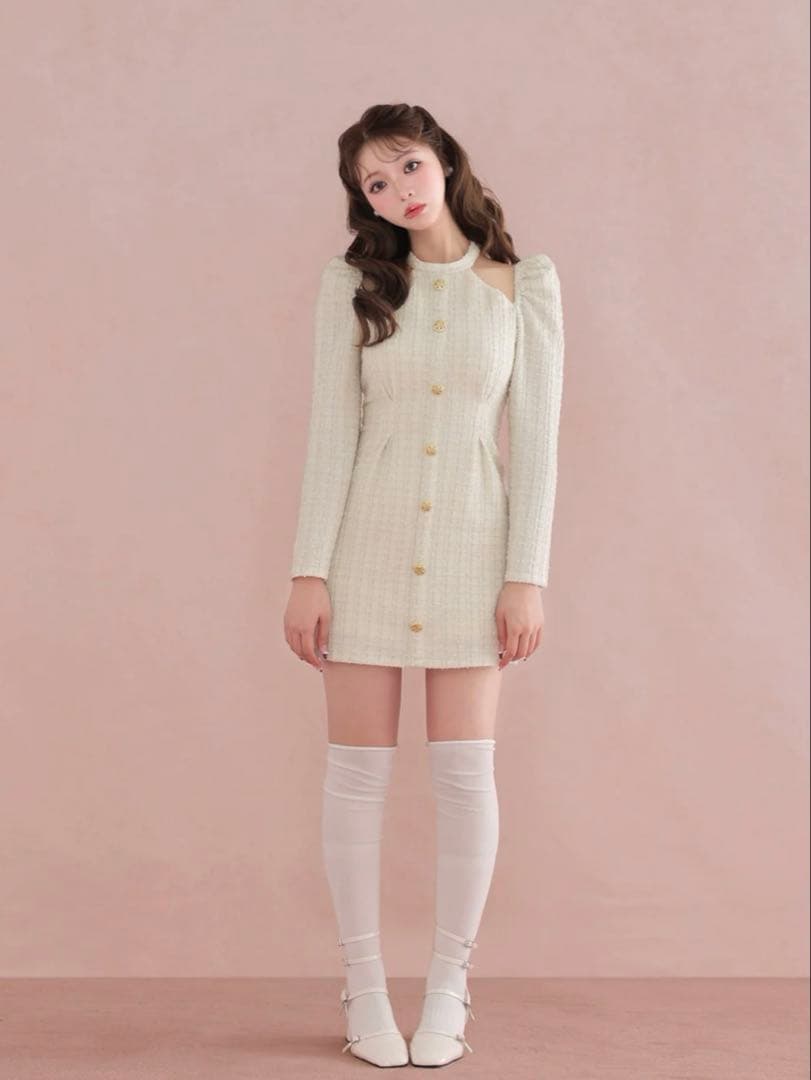 エムミーエメ ツイードミニワンピース - メルカリ