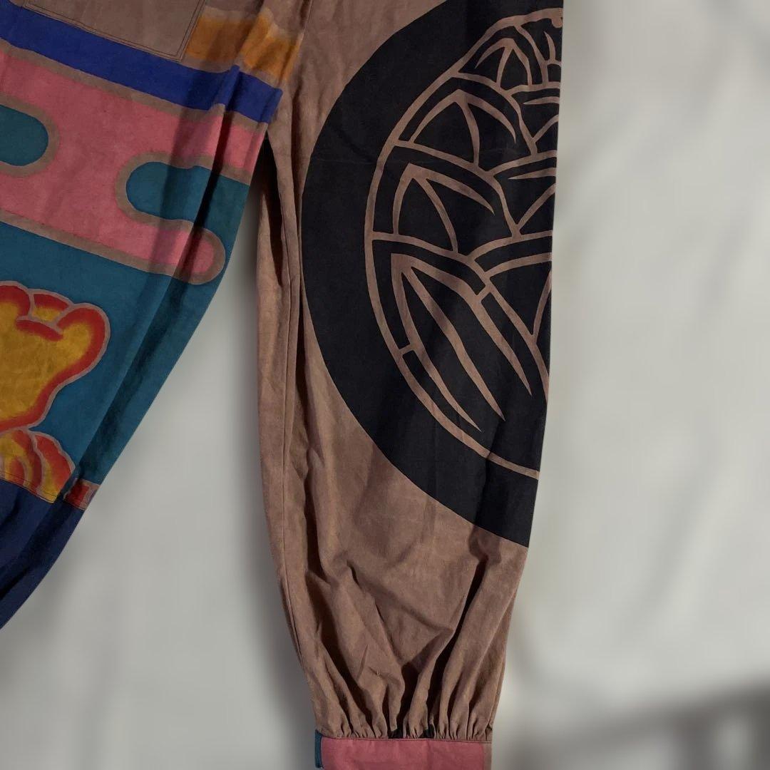 古布 大漁旗柿渋染めもんぺ モンペ カジュアルパンツ - メルカリ