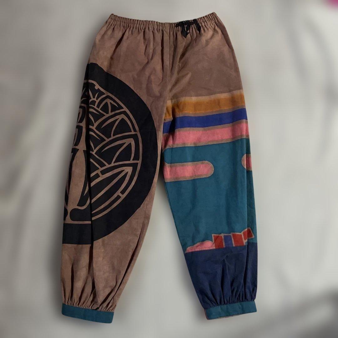 古布 大漁旗柿渋染めもんぺ モンペ カジュアルパンツ - メルカリ