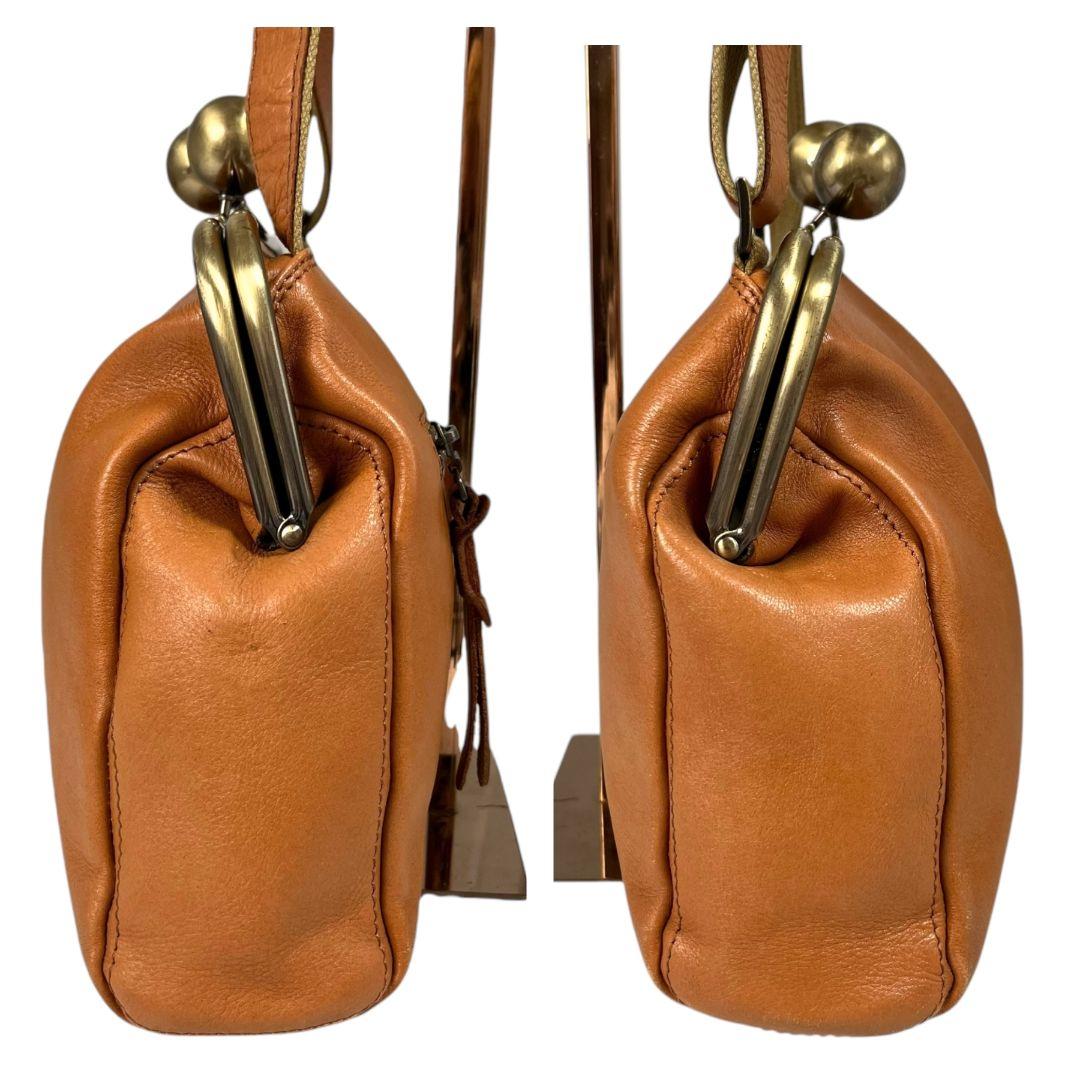 美品✨BROOM ブルーム がま口 ショルダーバッグ レザー 斜め掛け