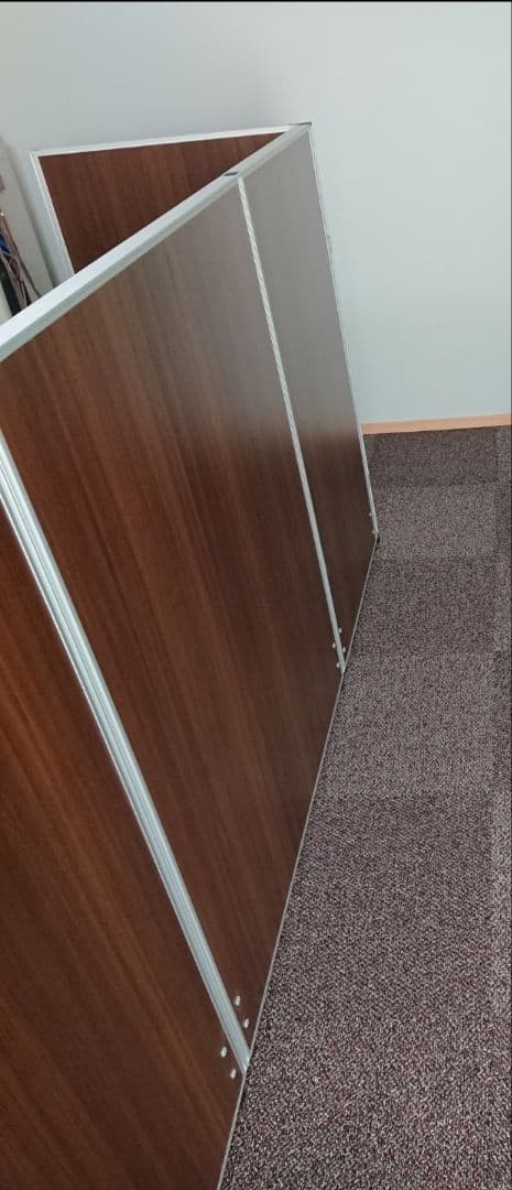 ローパーテーション 木目調 連結可 床置き 送料無料】 ローパーテーション 木目調・ホワイト 連結可 床置き 幅