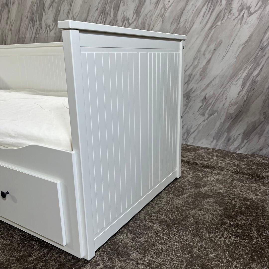 IKEA HEMNES デイベッド 引き出し付 ホワイト R141 - メルカリ