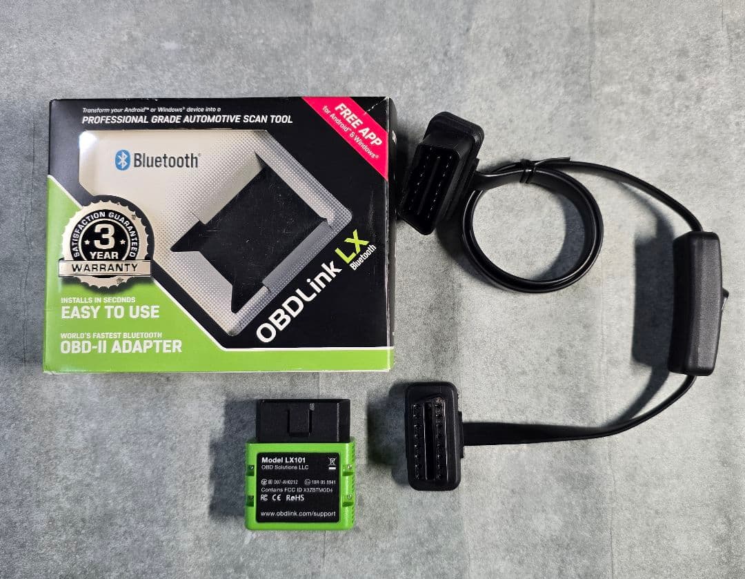 OBDLink LX・LX101 OBD-IIとスイッチ付き延長コードのセット OBDLink® LX - Top-Notch Scan Tool Compatible With Motoscan