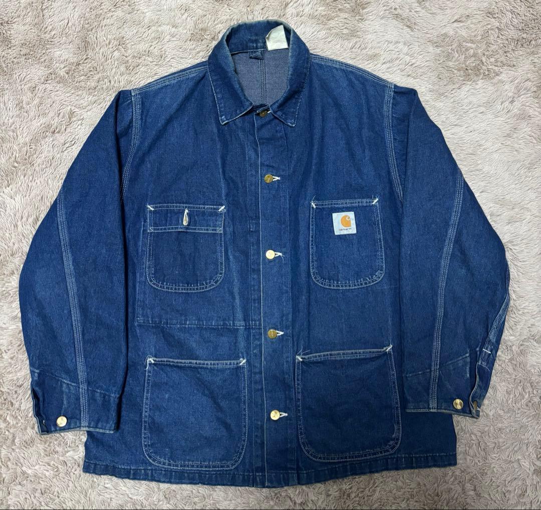 80s carhartt チョアコート カバーオール 44 USA製 インディゴ - メルカリ