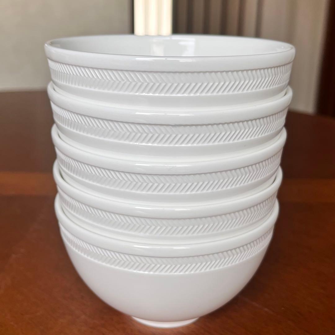 レア美品】ウェッジウッド☆ナイト＆デイ☆ライスボウル（お茶碗）5個