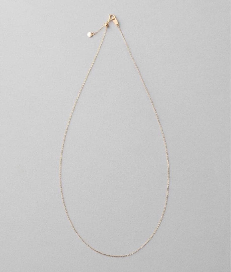 ete K10YG ミラーカットチェーンネックレス 試着のみ ete（エテ） ネックレス K10YG ミラーカットチェーン ネックレス