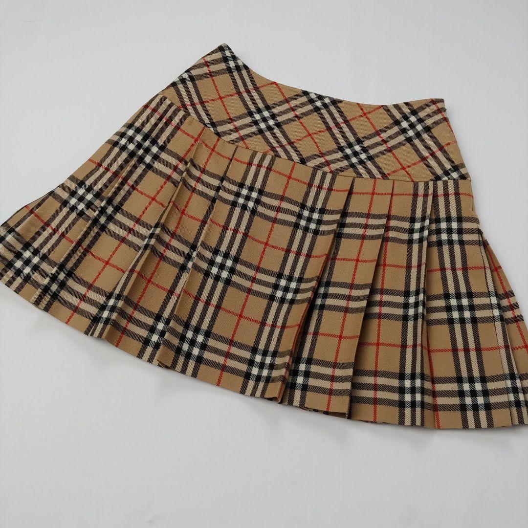 バーバリーブルーレーベル ノバチェック プリーツミニスカート 安室