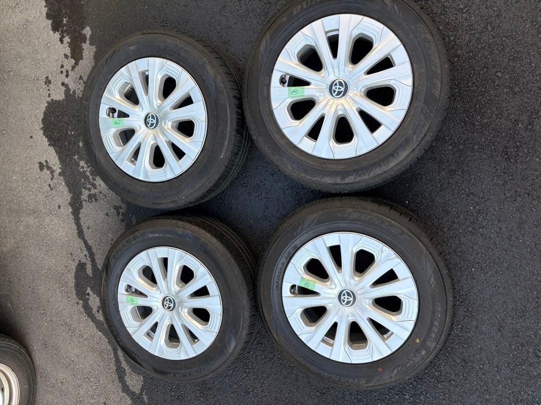 タイヤホイールセットプリウス純正195/65R15DUNLOP ホイール・タイヤ・15インチ トヨタ プリウス 純正中古ホイール