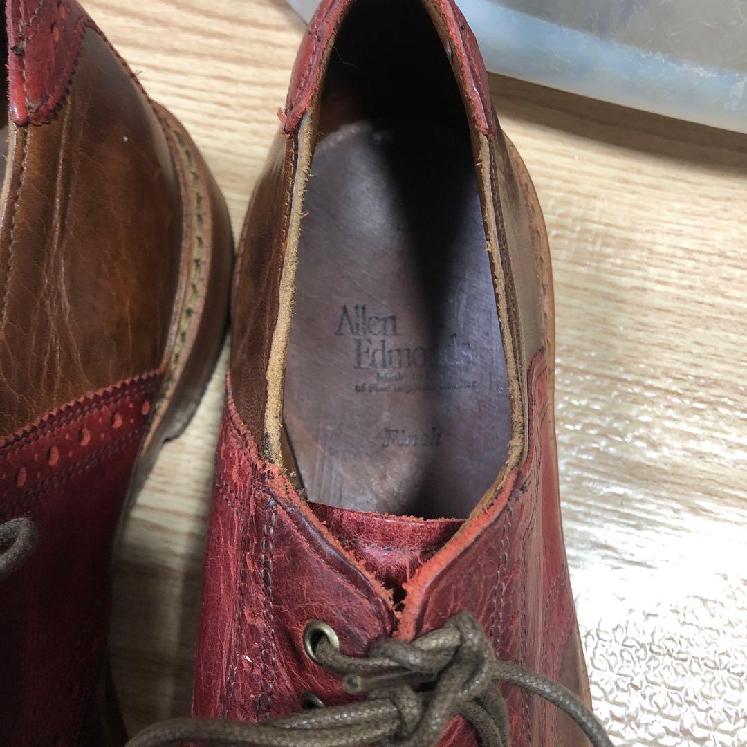 最終値下銘品中古並米国製AllenEdmondsサドルジャーズFinch8.5D - メルカリ