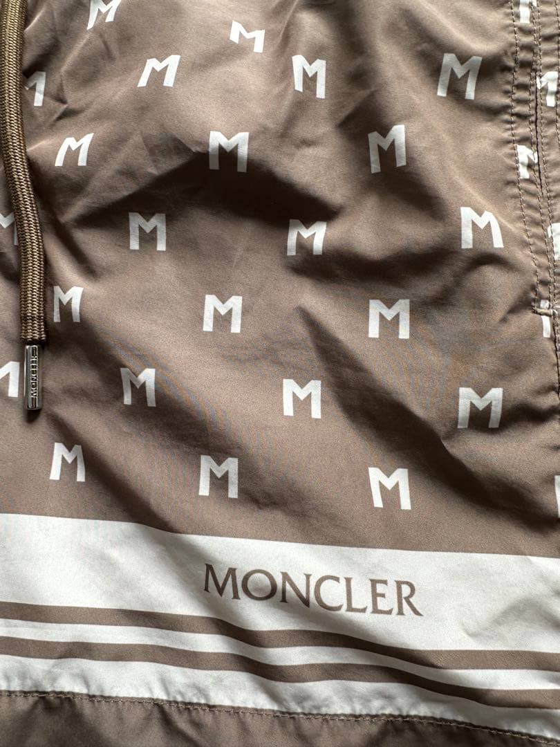 よ*ー様 MONCLER ブラウン Mロゴ 水着 Sサイズ - メルカリ