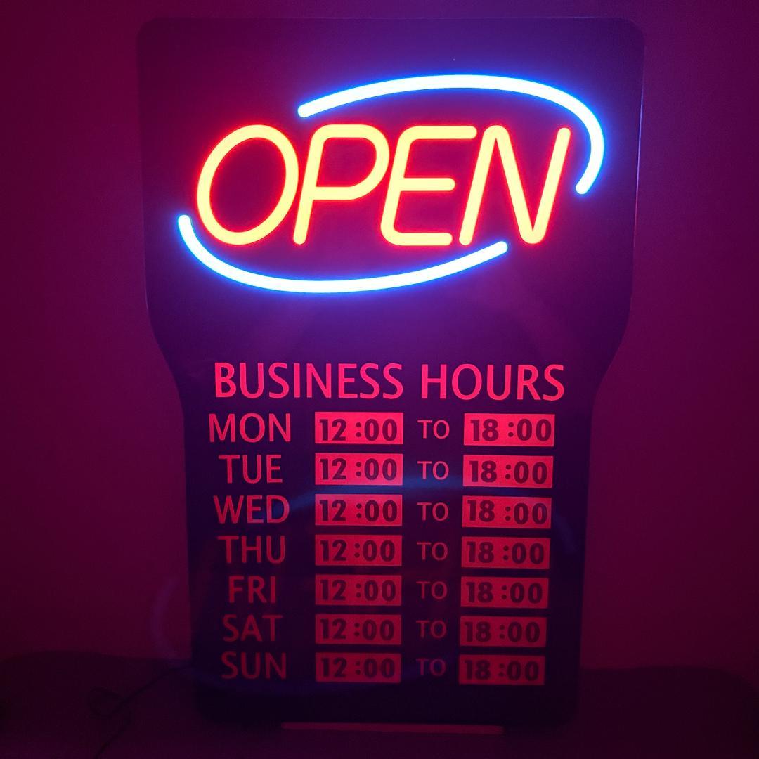 OPEN-CLOSED 看板 オープン クローズ サインプレート 高輝度 LED ksgnobtop.jpg