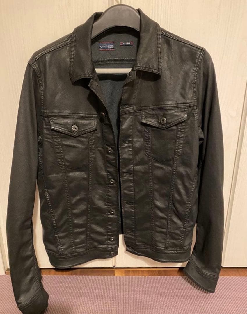 DIESEL コーティングデニムジャケット L 中古・古着通販】DIESEL (ディーゼル) コーティングデニムジャケット