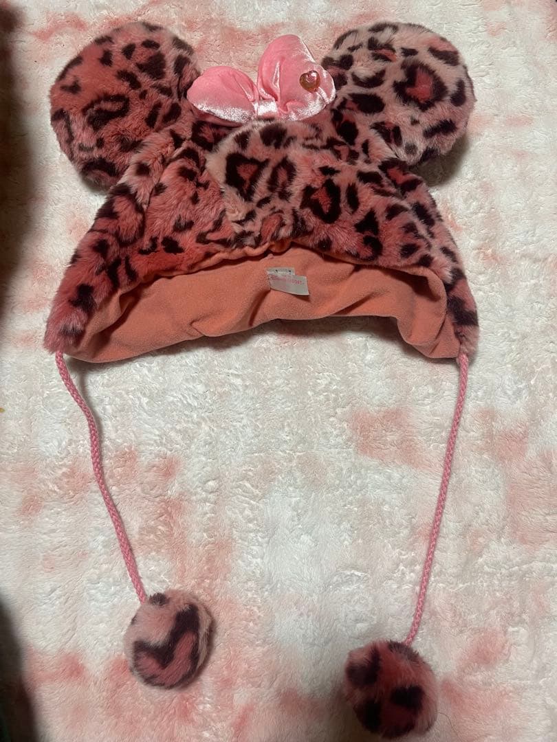 ミニー ファンキャップ 東京ディズニーリゾート ヒョウ柄 帽子 58cm