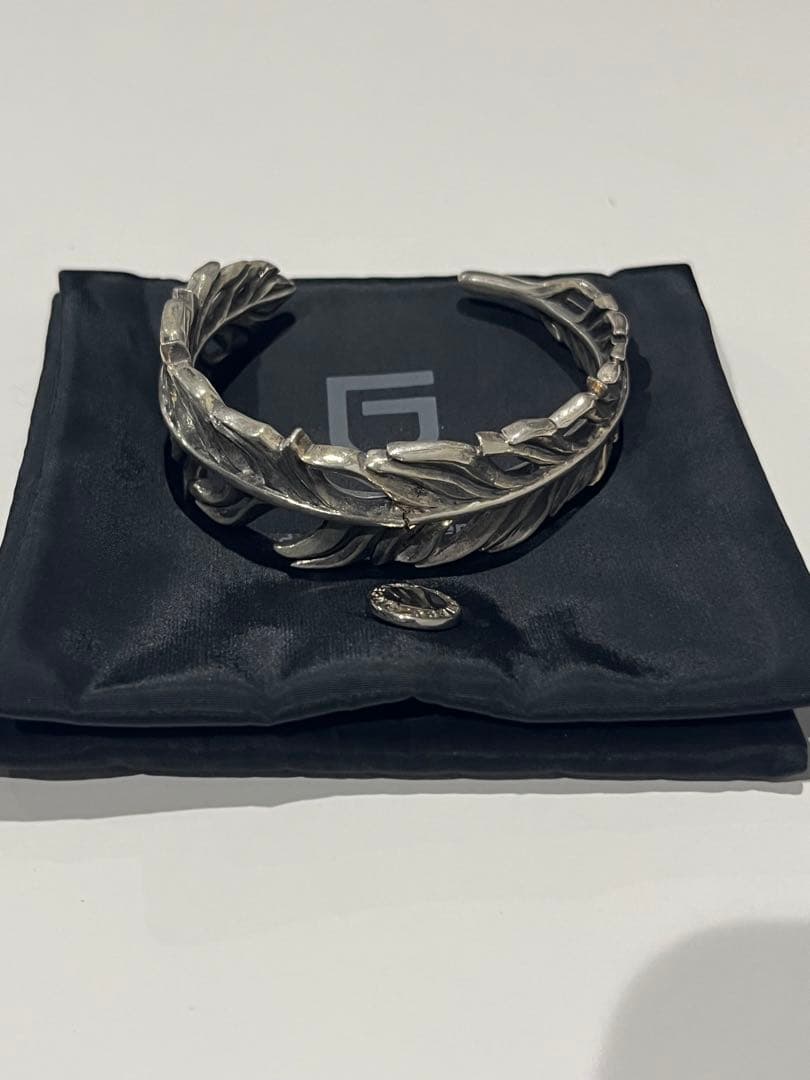 ※値段交渉可　GARNI 925シルバー フェザーバングル　※プレゼント2点付き 楽天市場】シルバー925 シルバーバングル フェザーモチーフ ネイティブ