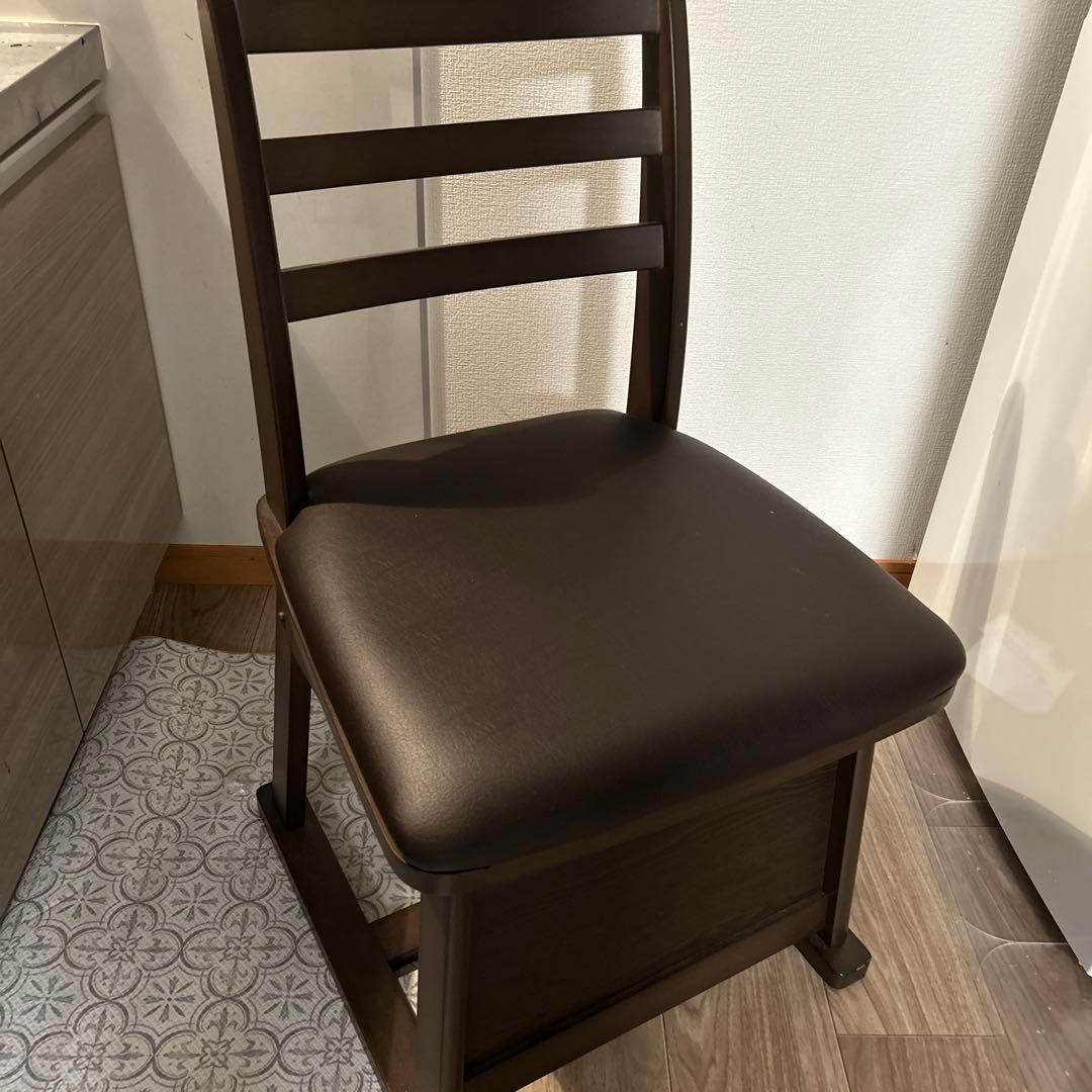 YAMAZEN ダイニングこたつチェア 暖 2個セット