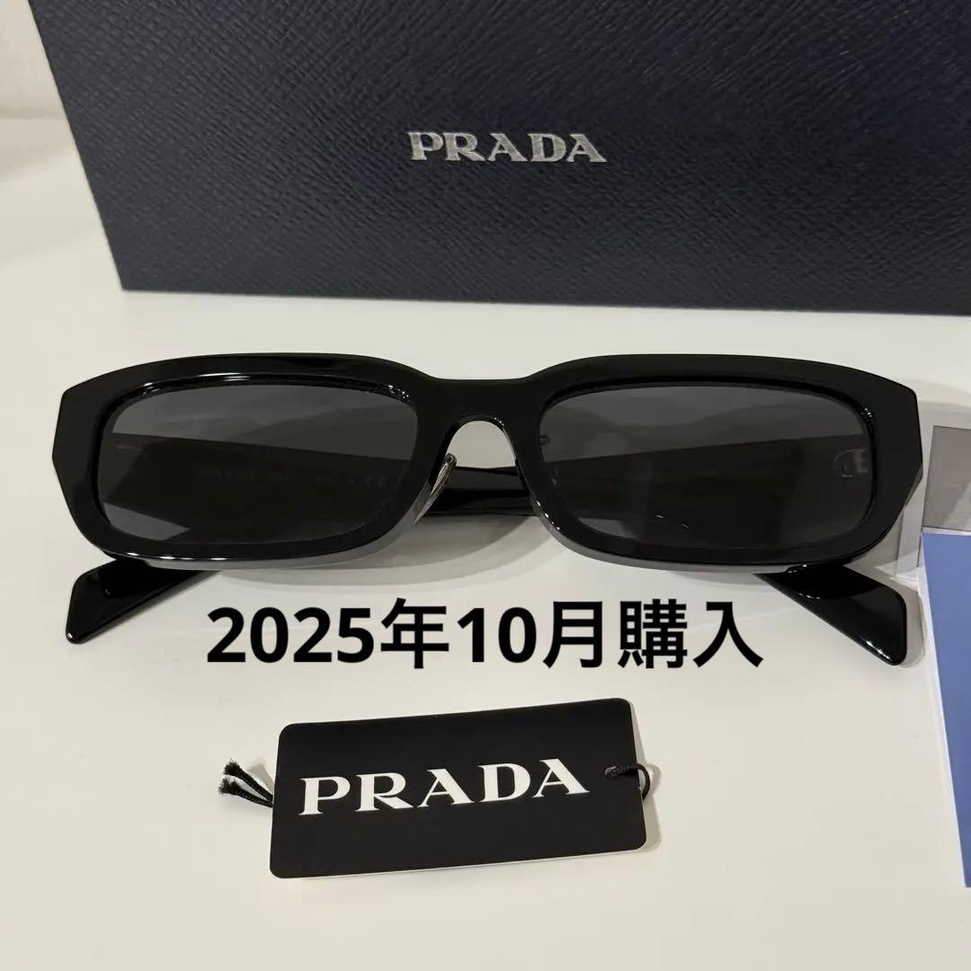 【大幅値下げ】PRADA ブラック スクエア サングラス　付属品完備 プラダ PRADA PRADA シンボルサングラス SPR 17W スクエア型 （1AB-5S0