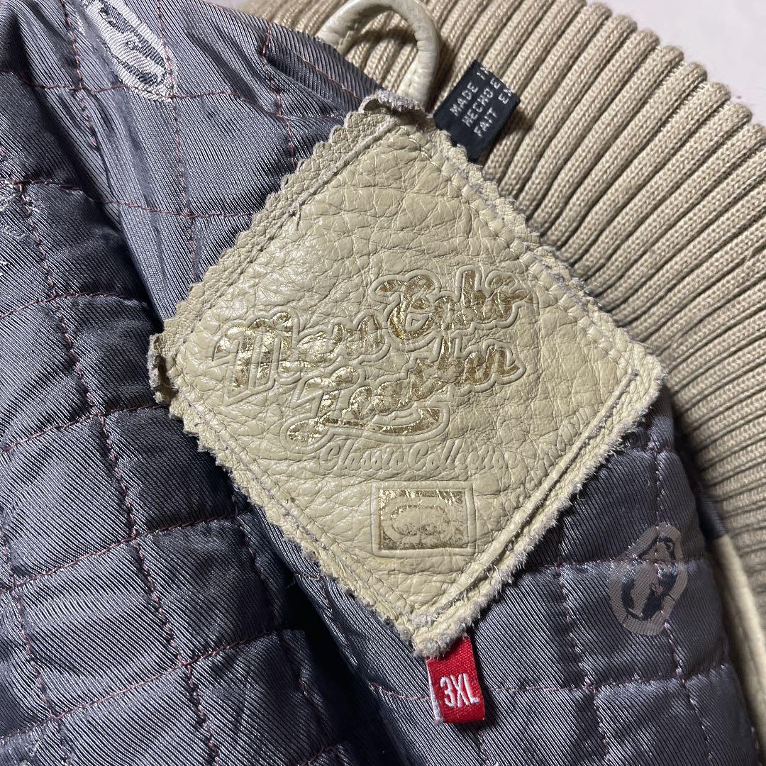 00s Marc ECKO レザースタジアムジャケット XXXL - メルカリ
