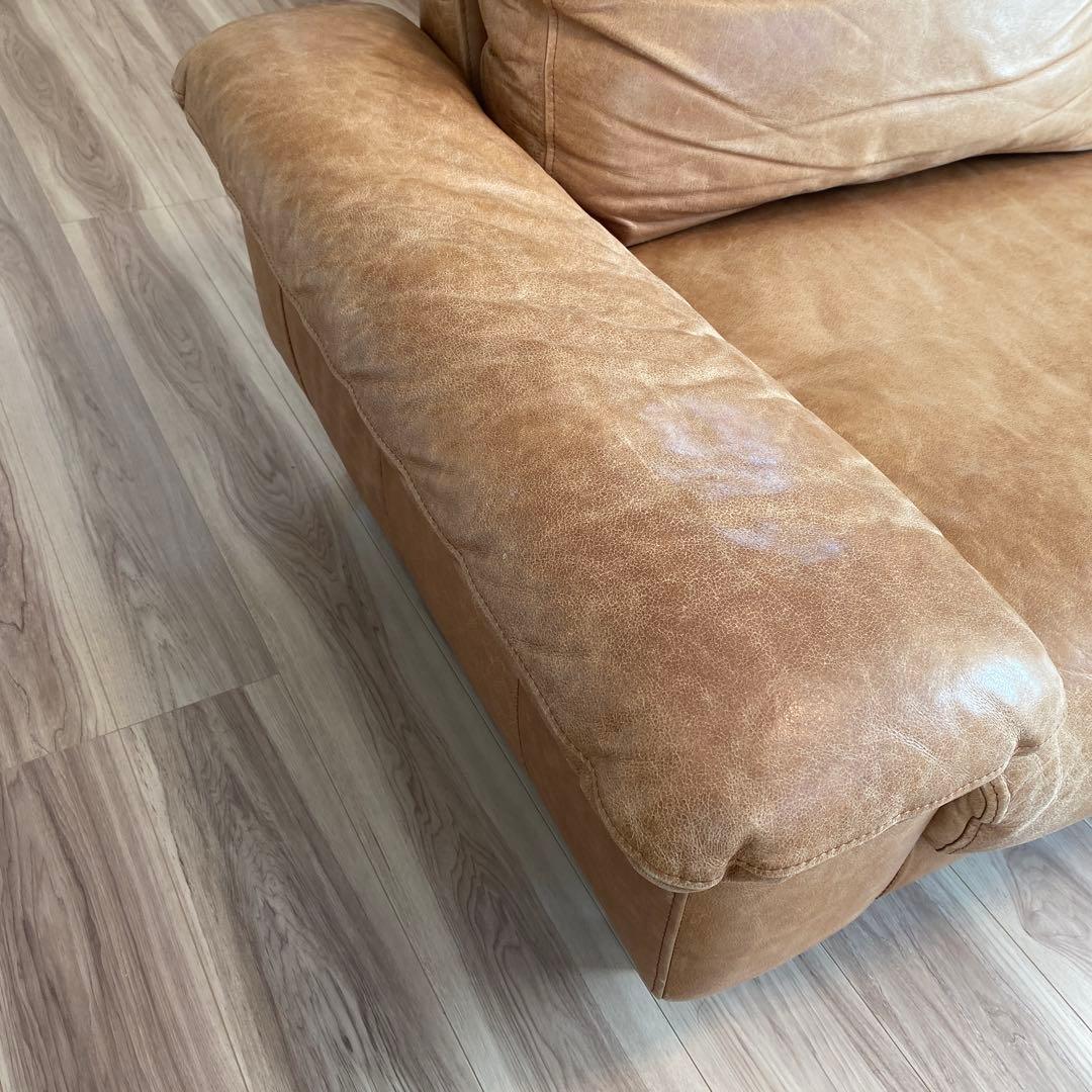 unico モカブラウン レザー 3人掛けソファ SEINN/セイン