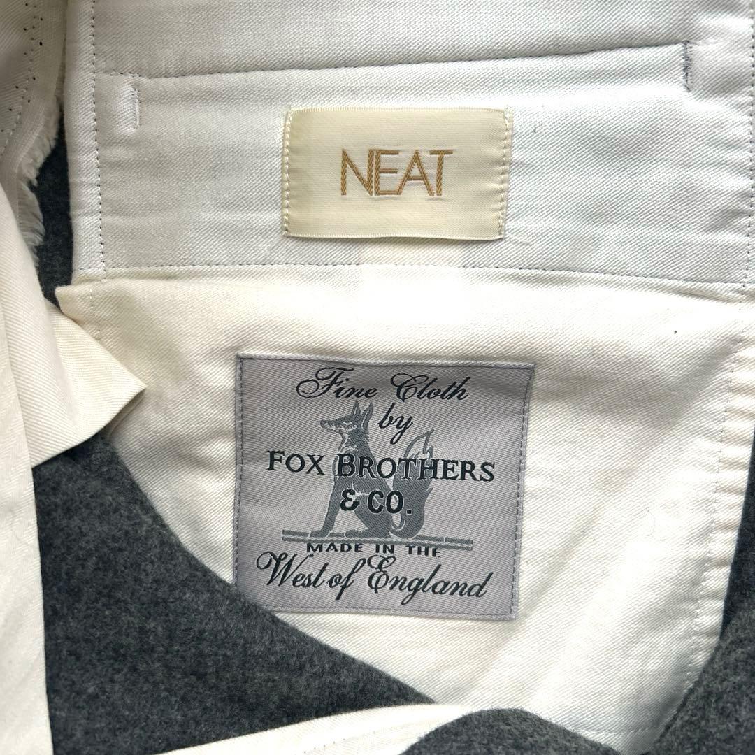 NEAT ニート ウールフランネルトラウザーズ スラックス グレー 44