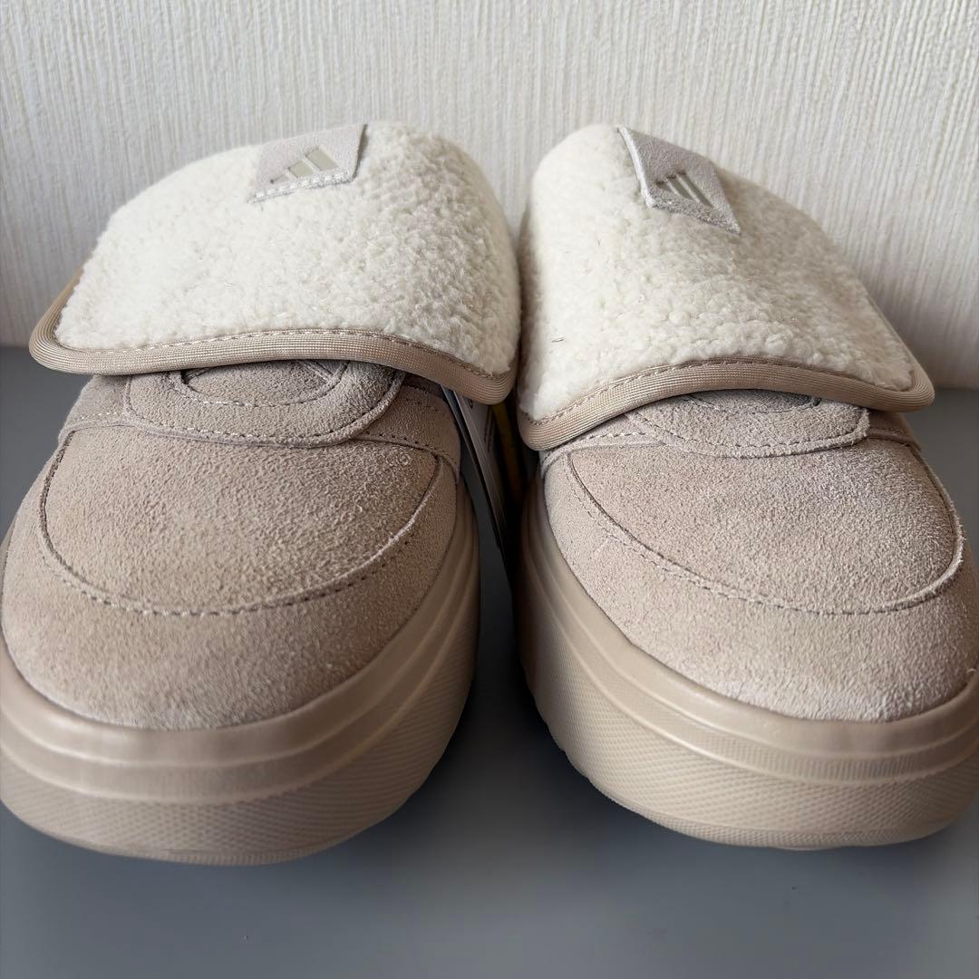 【新品未使用】adidas グランド コート ミュール ベージュ 24.0cm