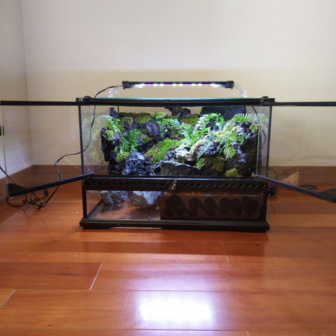 【受注生産】滝のあるアクアテラリウム　グラステラリウム 4530イモリウム 受注生産】滝のあるアクアテラリウム グラステラリウム 4530イモリウム