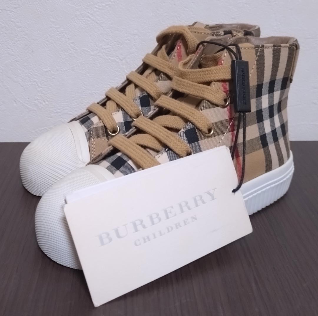 BURBERRY CHILDREN ノバチェック柄スニーカー　18.5 Pink Sports shoes Burberry Kids - Vitkac Japan
