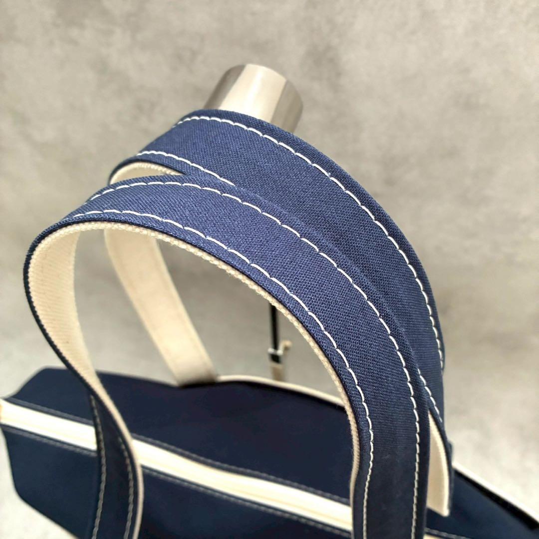 【極美品✨USA製】L.L.Bean ボートアンドトート ジップトップ ネイビー