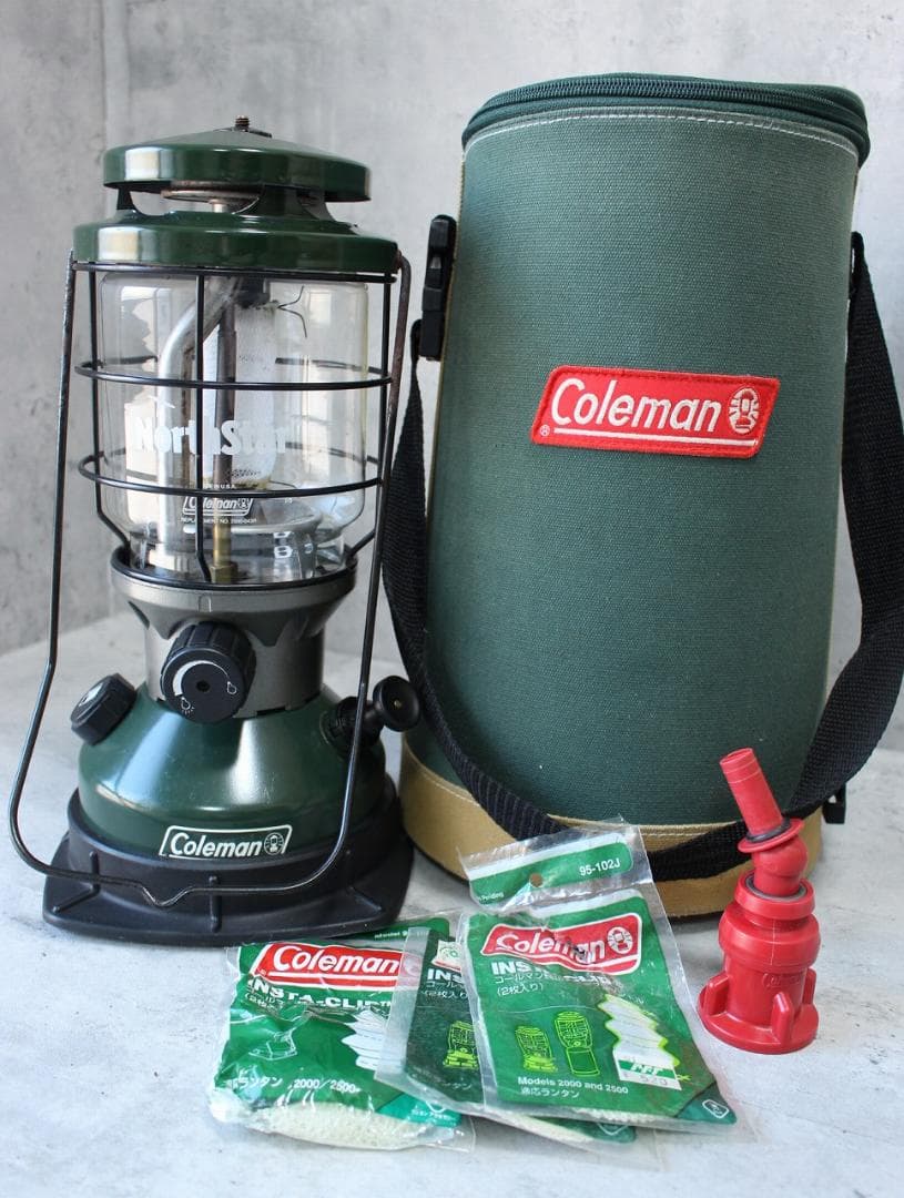 動作良好 コールマン ガソリンランタン ノーススター2000 ケース付き 動作良好 コールマン ノーススター2000 ガソリンランタン ケース付き