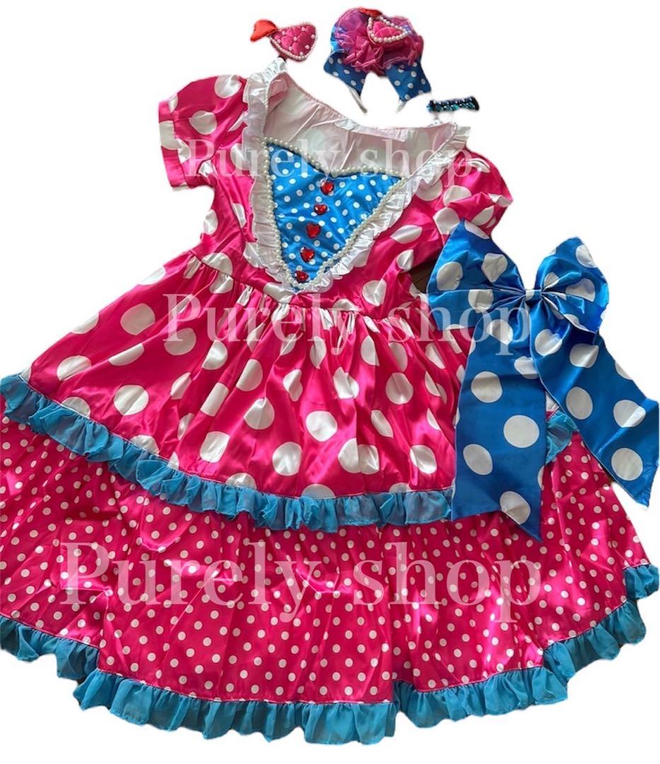 ディズニー パルパルーザ ミニーちゃん 衣装 水玉ワンピ Dハロ 仮装