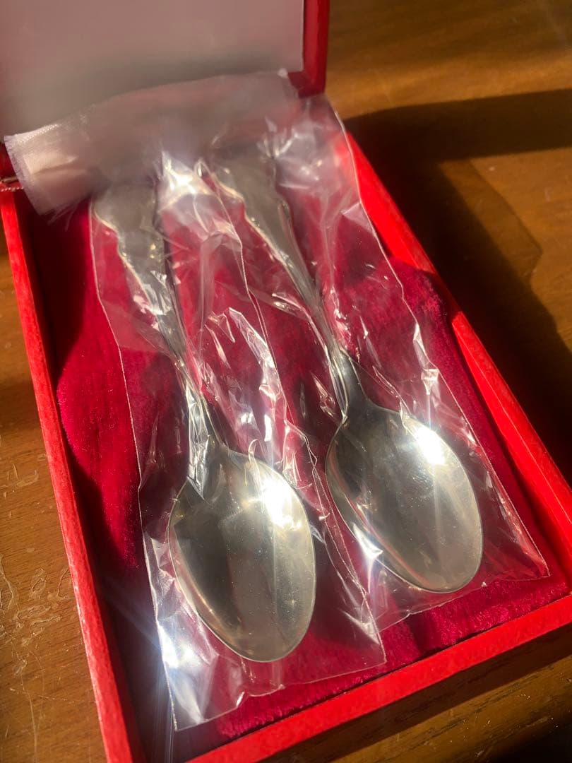 【希少】徳利木本店 銀製スプーン 2本セット箱付き　経年　未使用 2026年最新】徳力 スプーンの人気アイテム - メルカリ