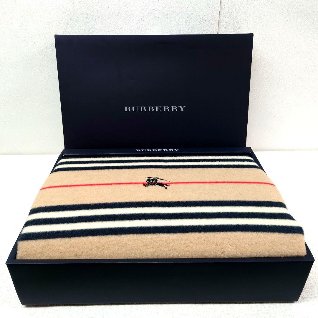 M0109B1 未使用★BURBERRY ウール毛布 140×220 BURBERRY ウール毛布 未使用品 140×200cm ノヴァチェック｜トレファク