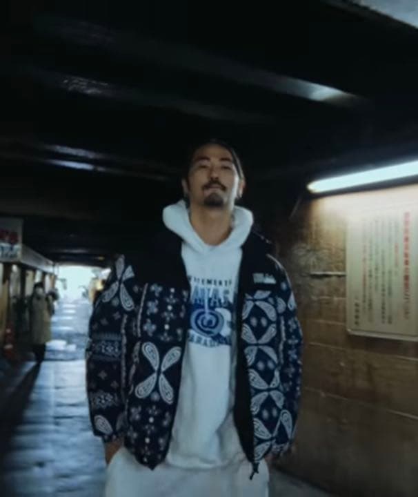 FIRST DOWN リバーシブルダウンジャケット XL ペイズリー バンダナ