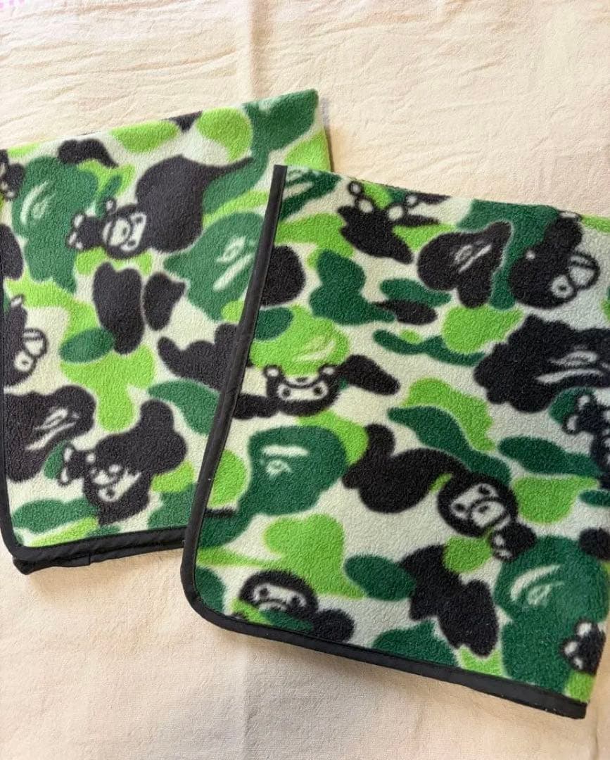 A BATHING APE エイプ　マイロ　ブランケット2枚セット ☆付録未開封☆ 2007 S/S ムック本 a bathing ape BAPE CAMO mook