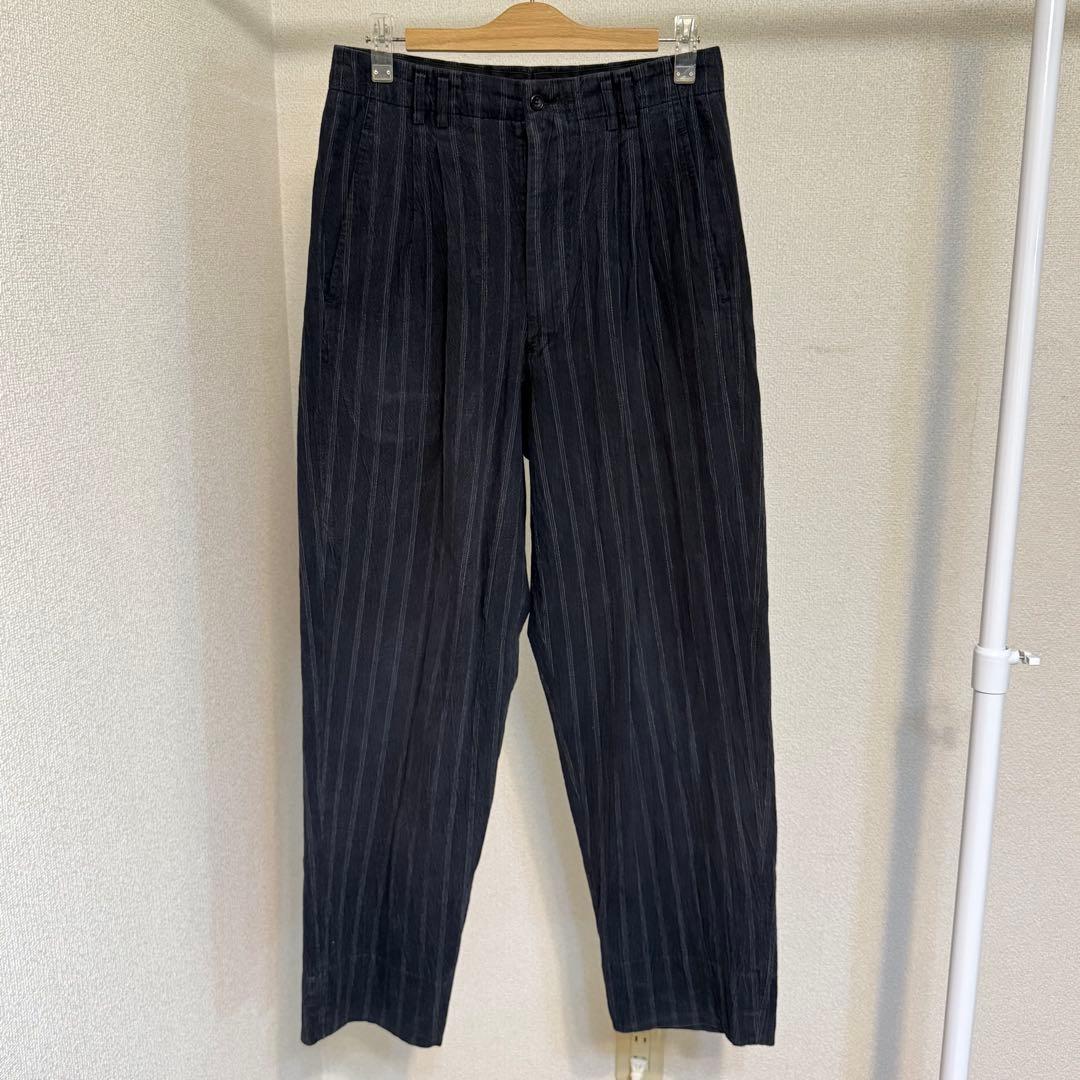 90's コムデギャルソンオム 田中オム ストライプ コットン スラックス