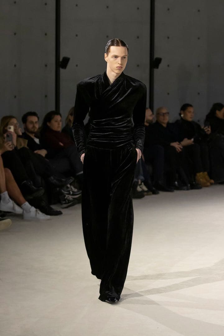 23AW SAINT LAURENT ベロア long sleeved Tops