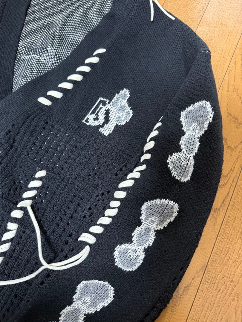 ハローキティ × メゾンスペシャル クロシェライクニットカーディガン