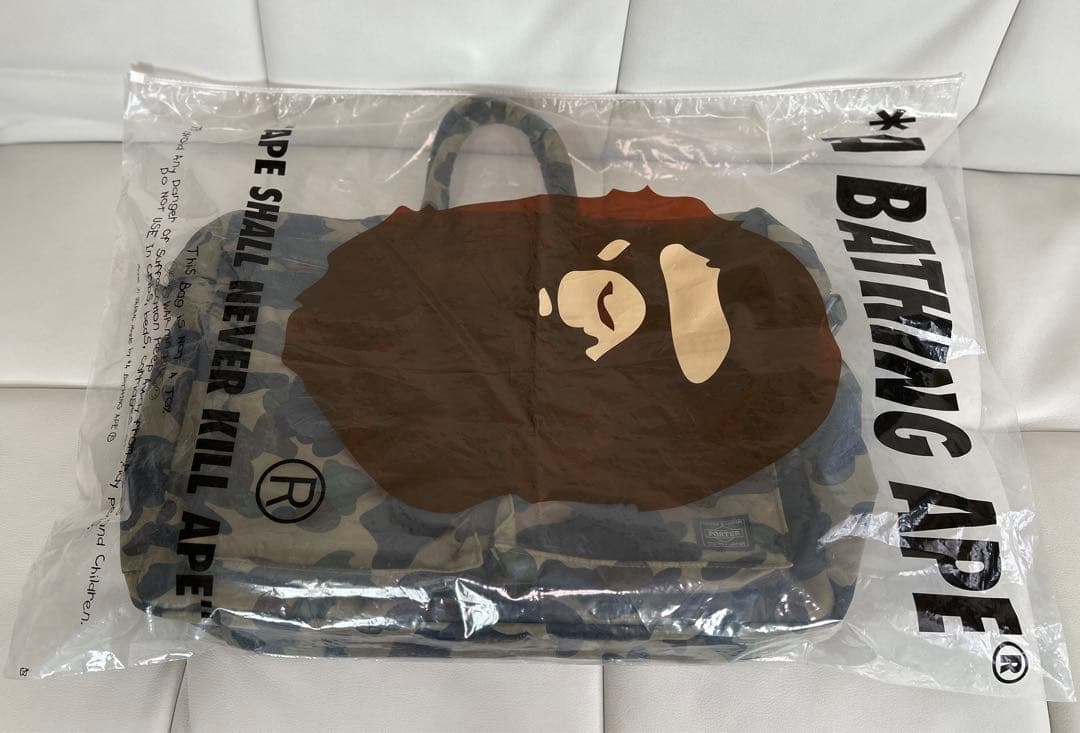 超 激レア バッグ 2WAY 大容量 オーバーナイターPORTERコラボ 迷彩柄