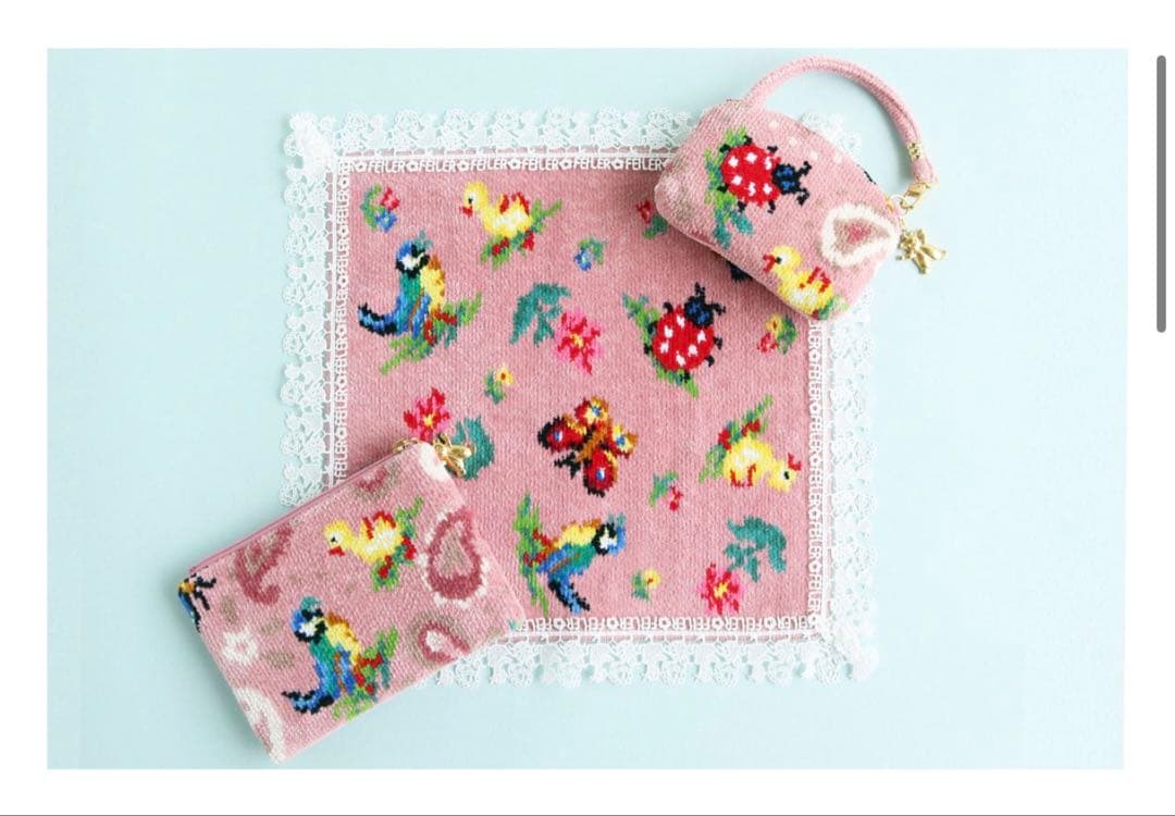 近沢レース フェイラー ハンカチ ティッシュポーチ 新品フェイラー 近沢レースコラボタオルハンカチ ティッシュポーチ