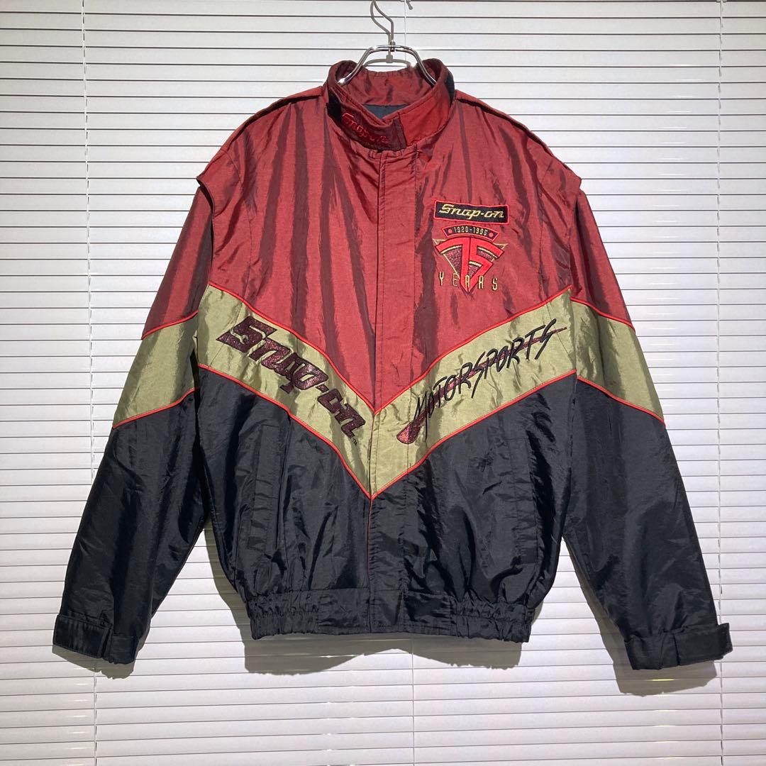 超希少】スナップオン レーシング ナイロンジャケット 75周年 90s 刺繍